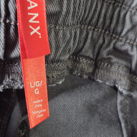 Spanx Pants Womens Large Dark Gray Cargo Jogger Utility Twill Pull On‎ Shaping - Picture 7 of 13